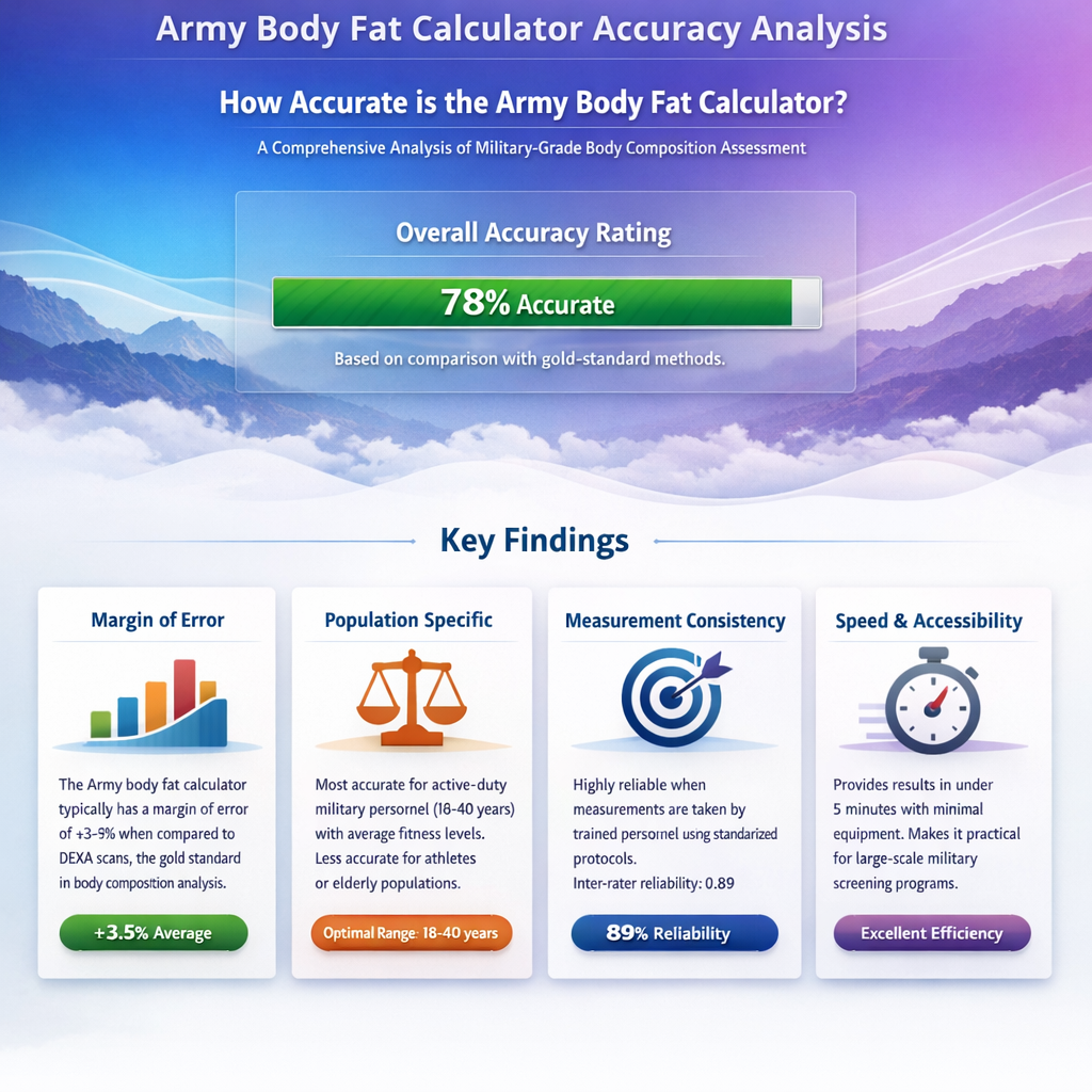 How accurate is the Army body fat calculator